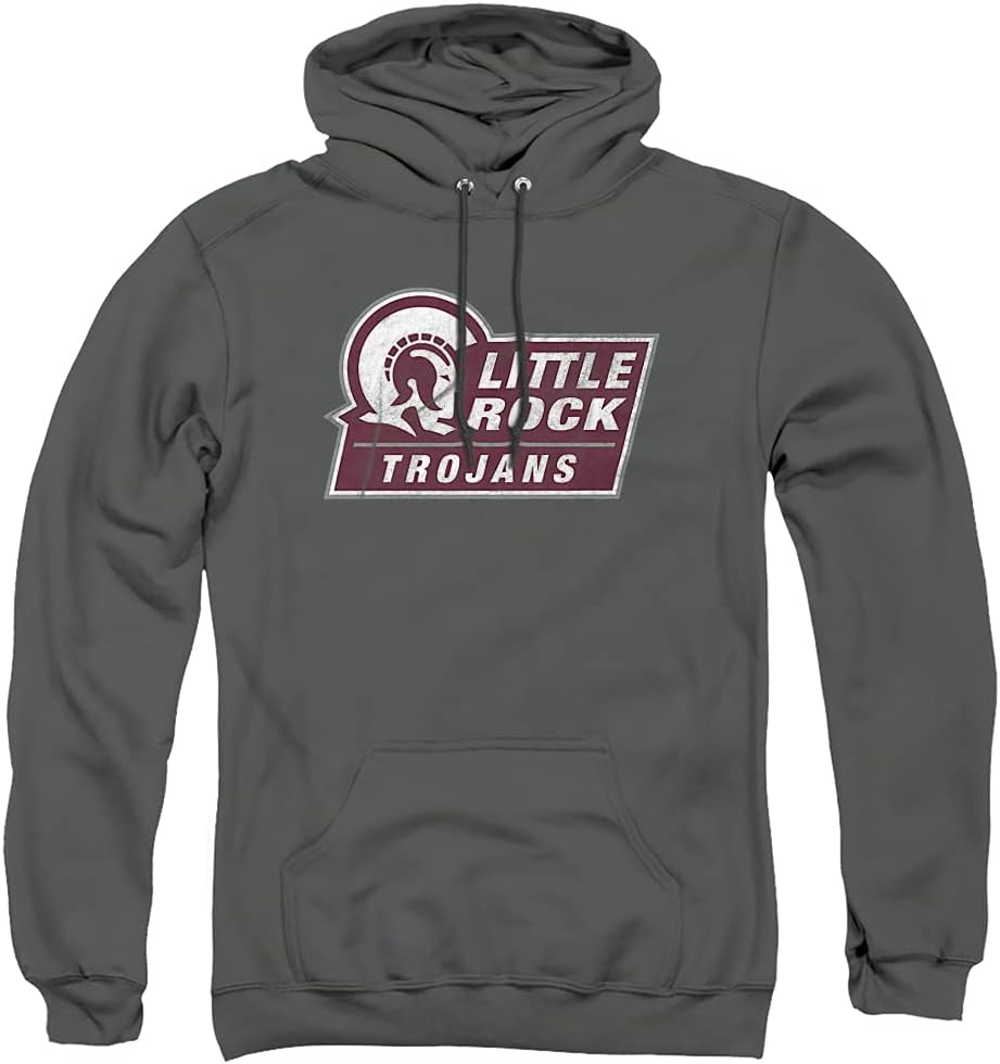 Official Collegiate Distressed Logo Adult Pullover Hoodie