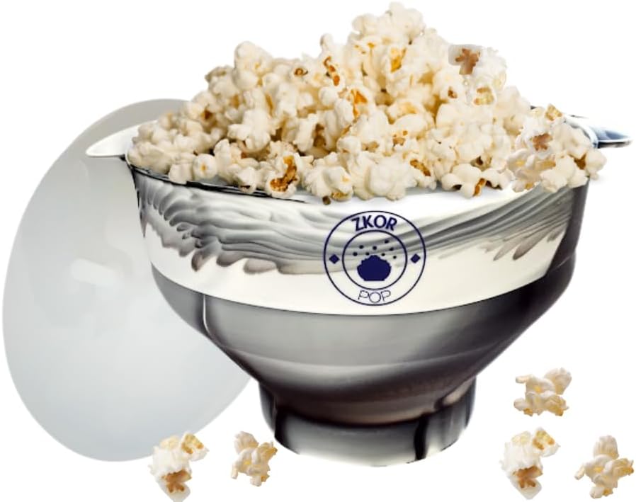 ZKOR Silicone Popcorn Maker - Oil-Free Popping