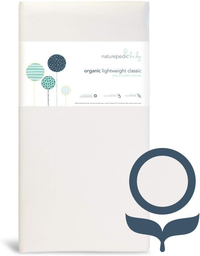 Naturepedic Organic Baby Crib Mattress - Lightweight & Safe Design