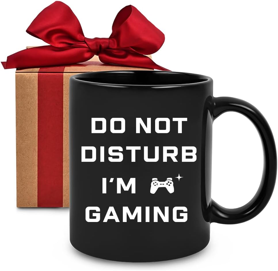 RIJEFUL Gamer Gifts Mug - Level Up Your Gaming Experience!