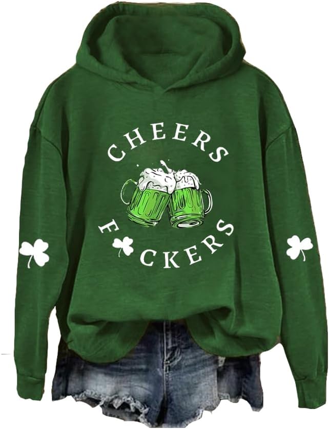 St. Patrick's Day Funny Hoodie - Cheers to Comfort