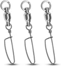 Atibin High Strength Fishing Snap Swivels - Corrosion Resistant