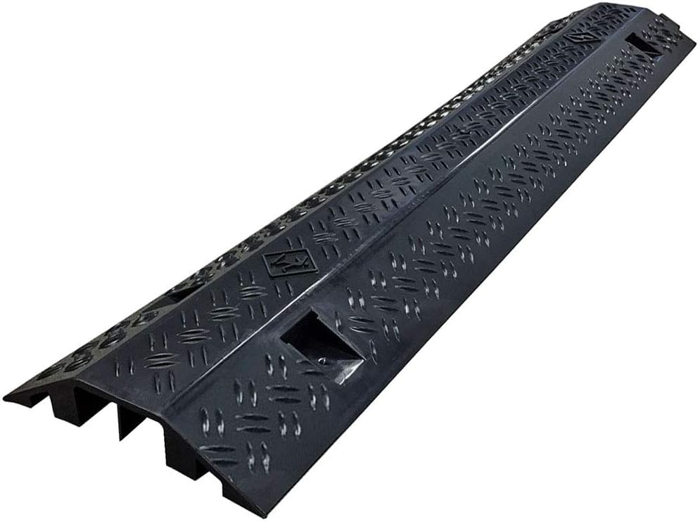 EZ Runner Slim PVC Drop Over Cable Ramp - 2 Channel Design
