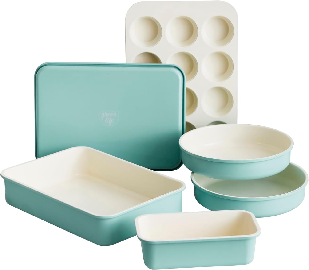 GreenLife 6 Piece Nonstick Bakeware Set for Healthy Baking
