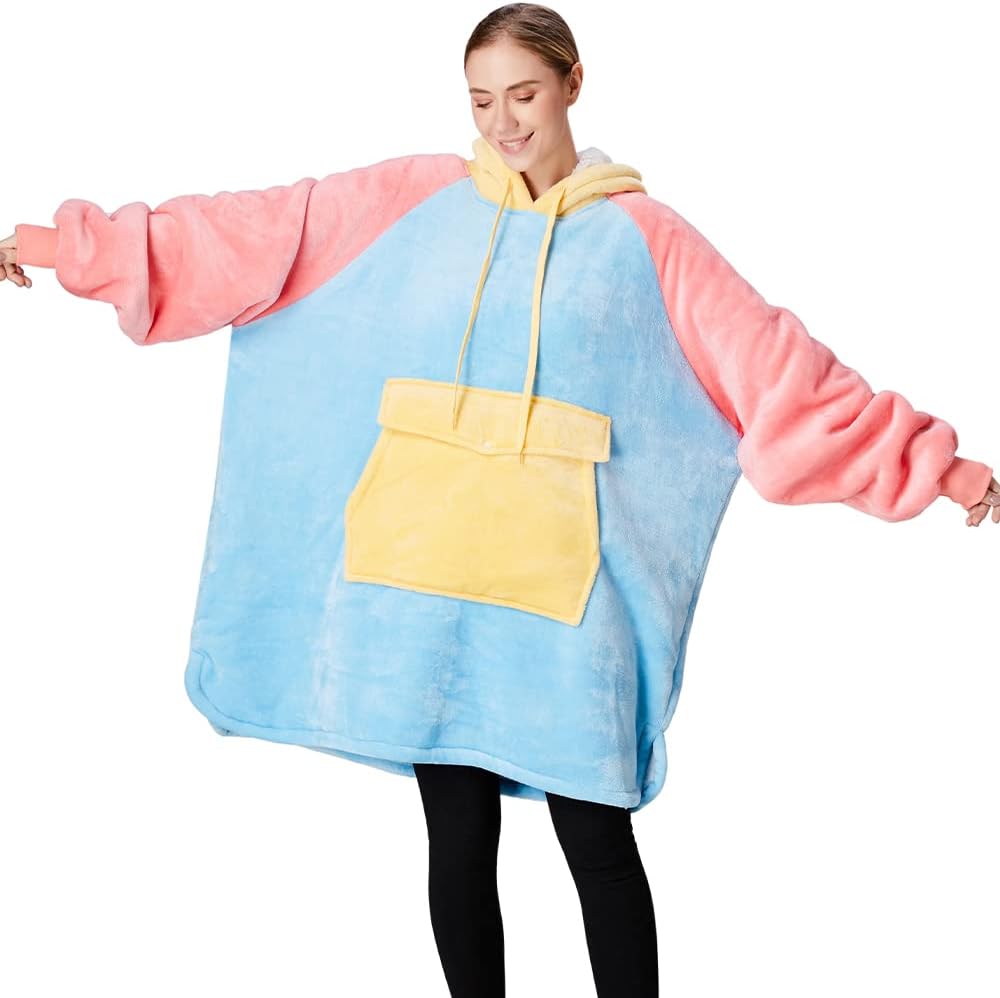 Cozy Icecream Hoodie Blanket by Qeils