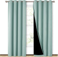 Aqua Blue 100% Blackout Curtains 2-Pack 52W x 84L - Full Shading