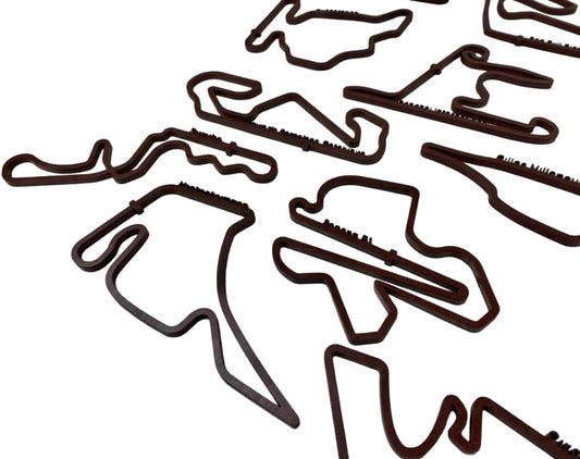 F1 Circuit Collection Plywood Wall Art for Racing Enthusiasts