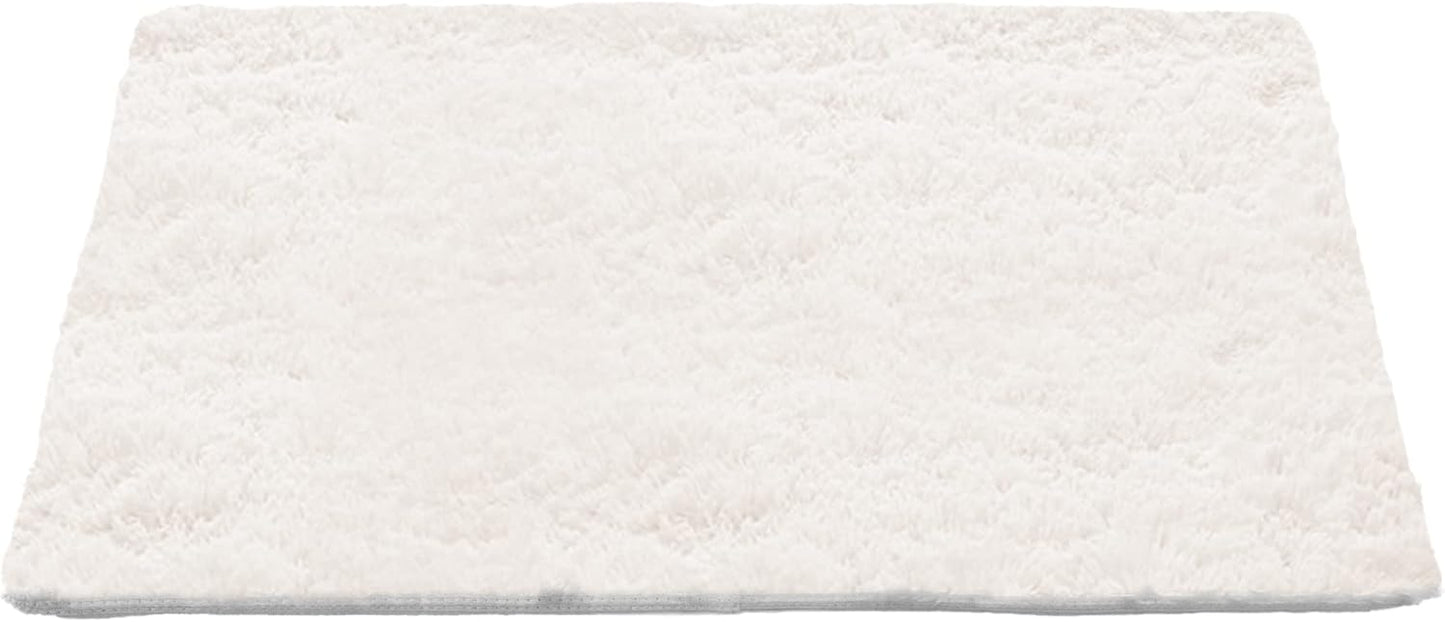 Plush Kids Play Rug - Soft & Stylish 50.5 Lx38.5 White