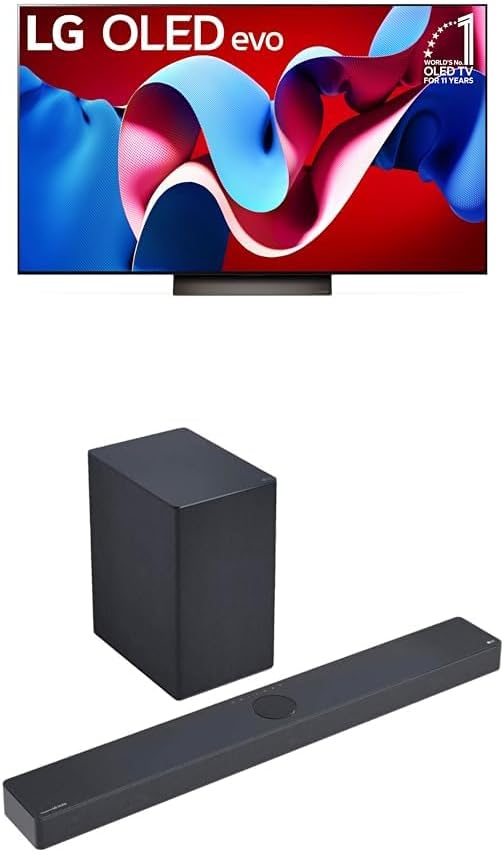 LG 55-Inch Class OLED evo C4 Series Smart TV with Dolby Atmos