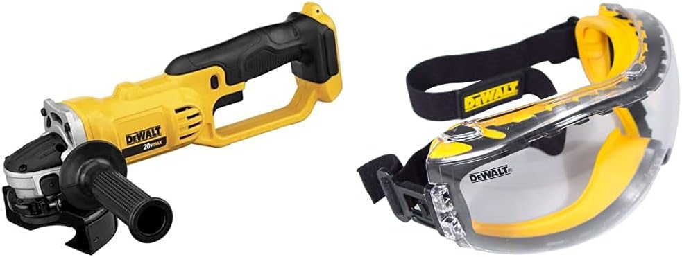 DEWALT 20V MAX Lithium Ion 4-1/2 Angle Grinder with Goggles