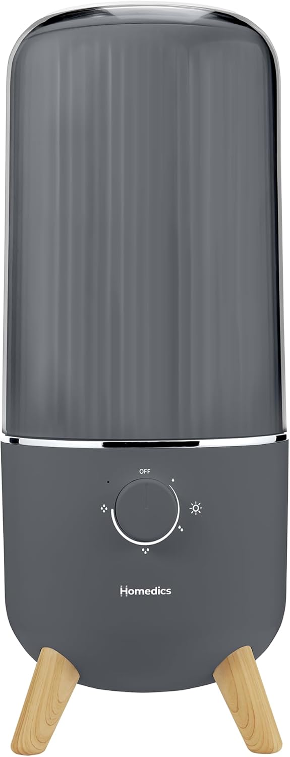 Homedics Ultrasonic Humidifier for Bedrooms and Offices