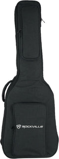 Rockville Electric Guitar Gig Bag | Neck Pad + Secure Strap