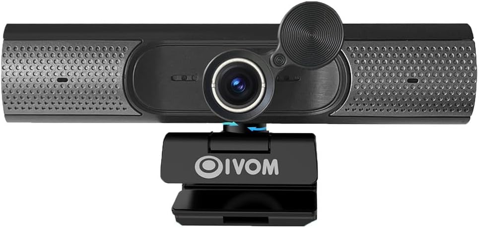 Oivom 3-in-1 Webcam: HD Microphone & Speaker