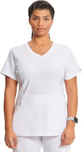 Infinity Mock Wrap Nurse Scrubs Top - Flattering Fit to 5XL UP