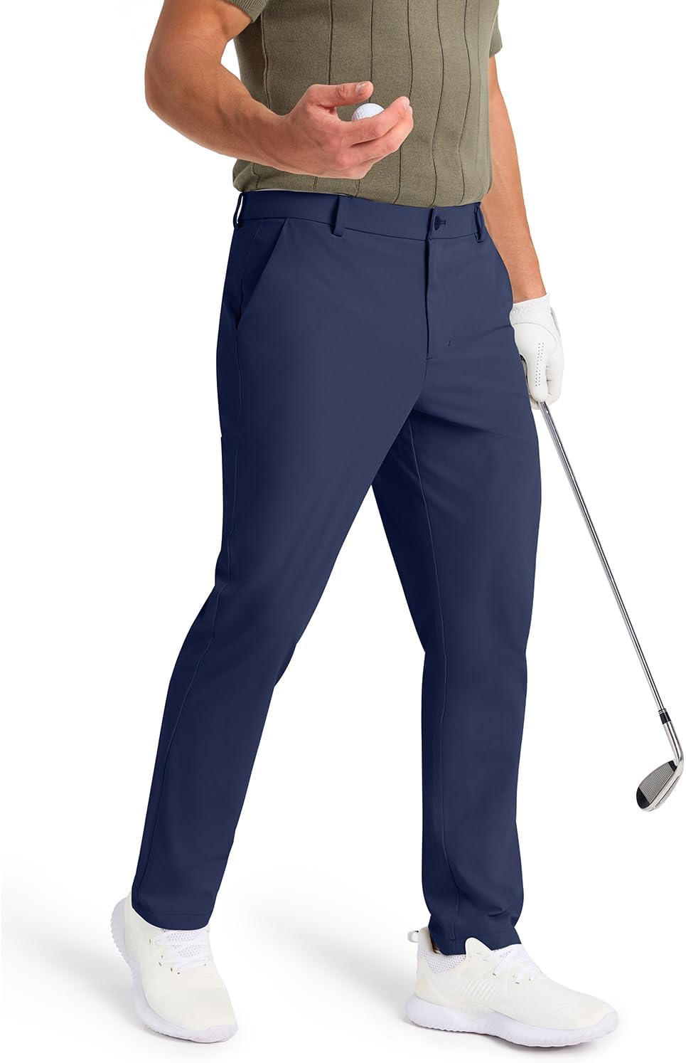 Mens Stretch Golf Pants with Pockets for Casual Wear 30ft to 34ft