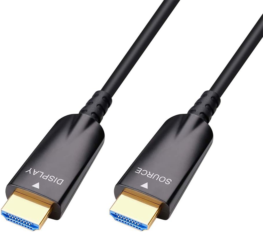 DTech 25ft Fiber Optic HDMI Cable for 4K 60Hz Video Quality