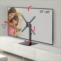 Barkan Tabletop TV Mount 13-65 in Swivel & Tilt Stand - Tempered Glass