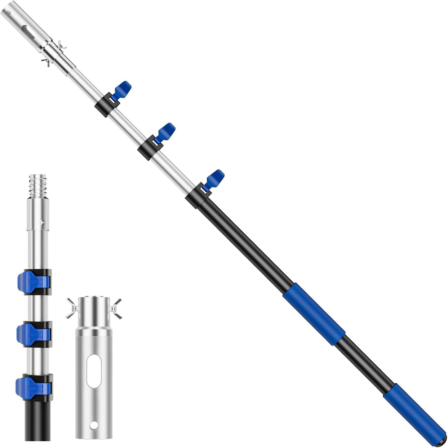 Telescoping Pool Pole for Easy Swimming Pool Cleaning Tasks