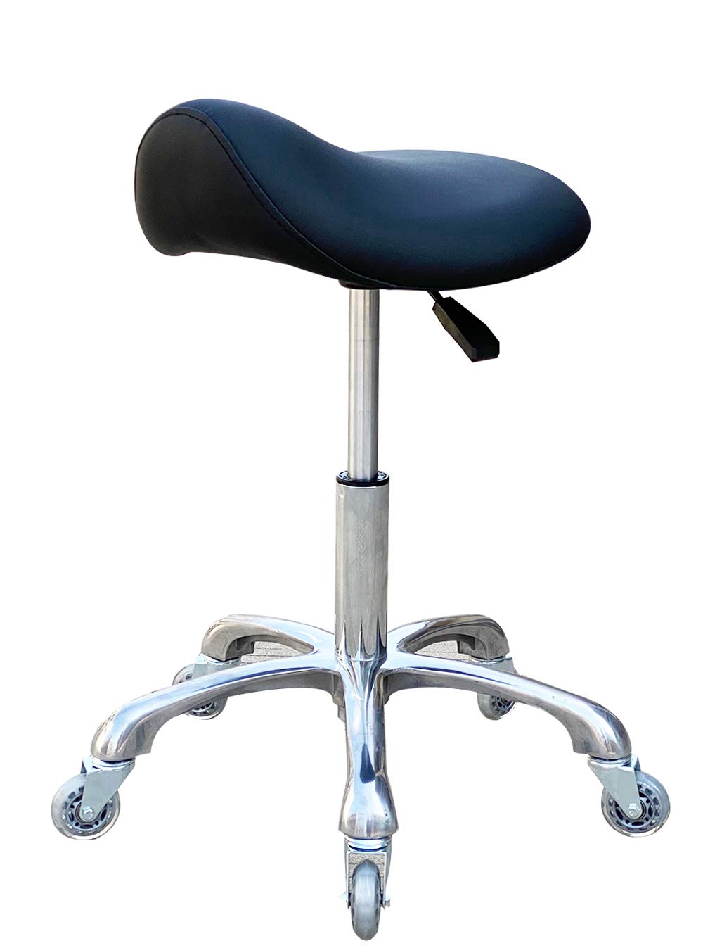 Professional Saddle Stool with Wheels for Ergonomic Comfort