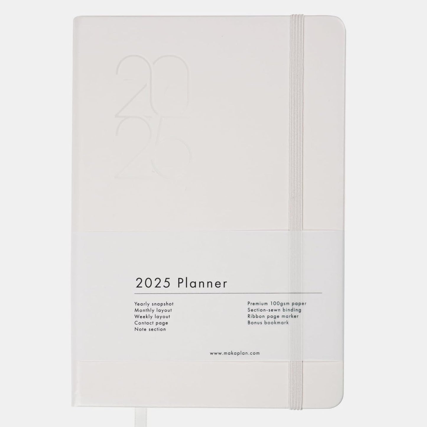 Makaplan 2025 Planner: Efficient Layout, Soft PU Leather, Non-Bleed Paper