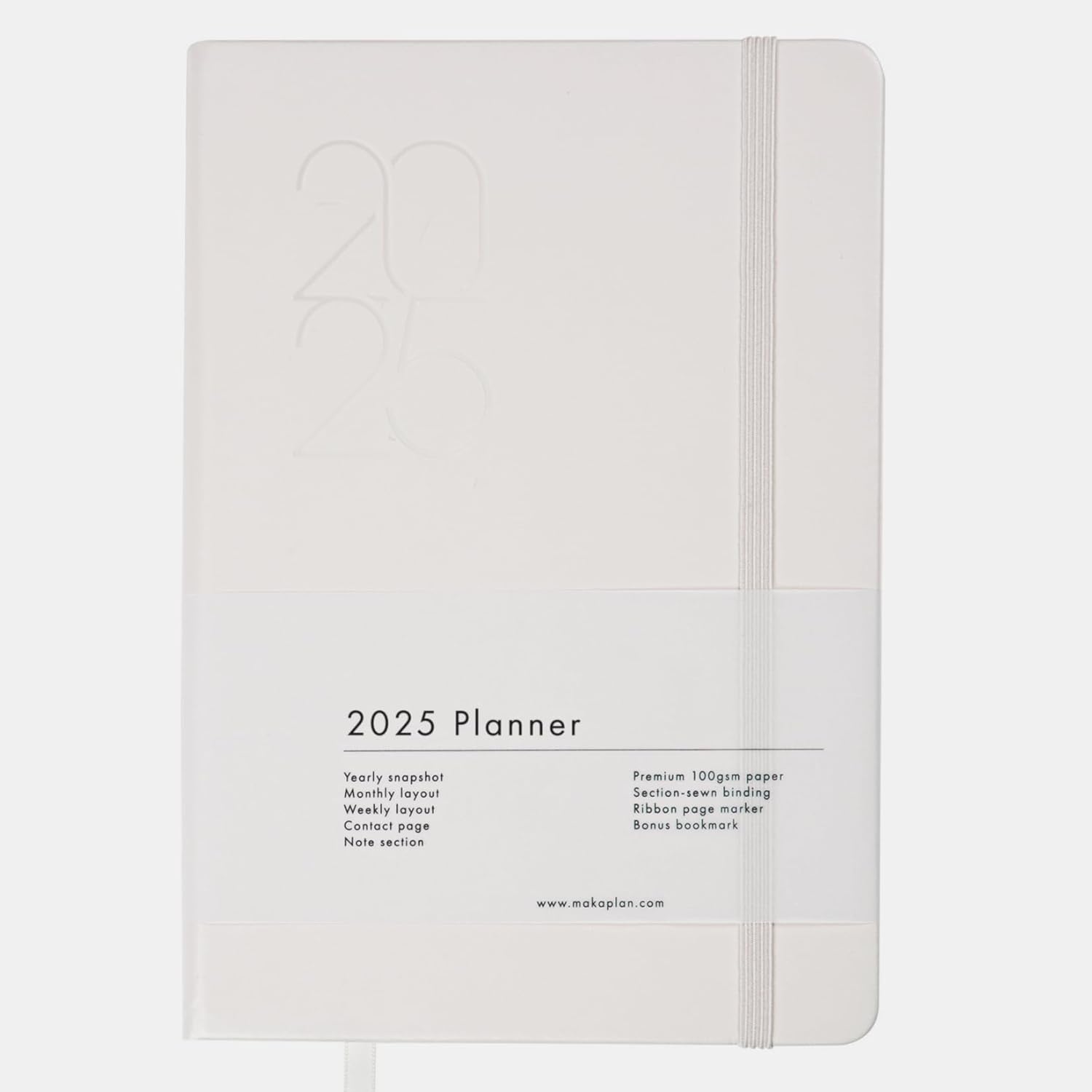 Makaplan 2025 Planner: Efficient Layout, Soft PU Leather, Non-Bleed Paper