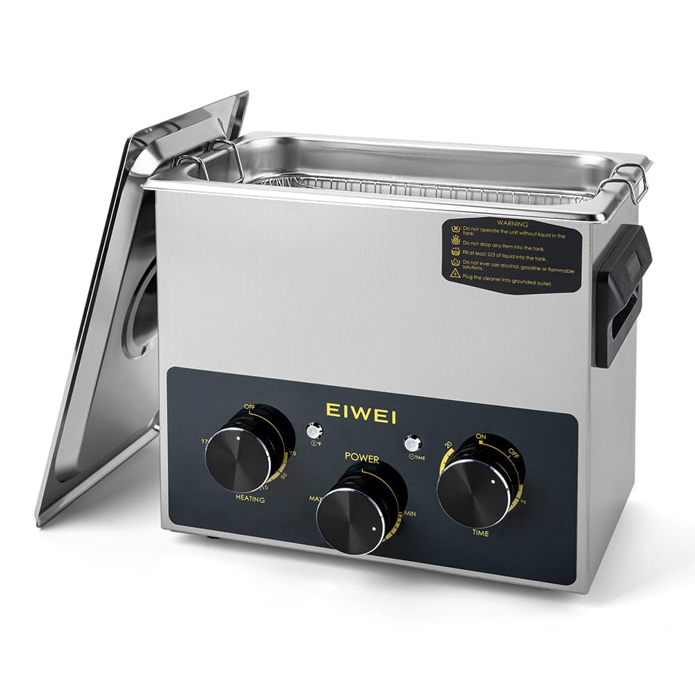 3L Ultrasonic Cleaner with Adjustable Power and Heater for Jewelry