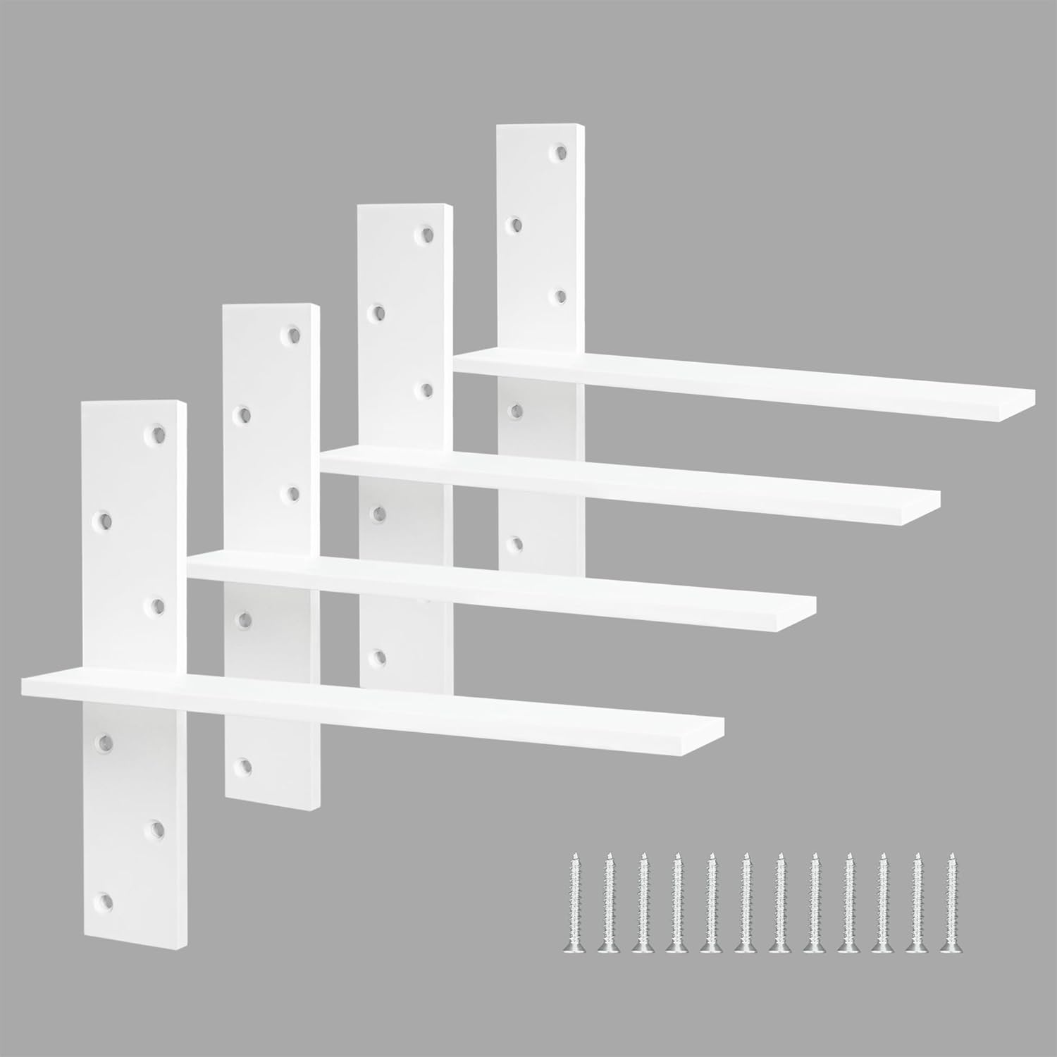 Heavy Duty Floating Shelf Brackets for Sturdy Countertop Support
