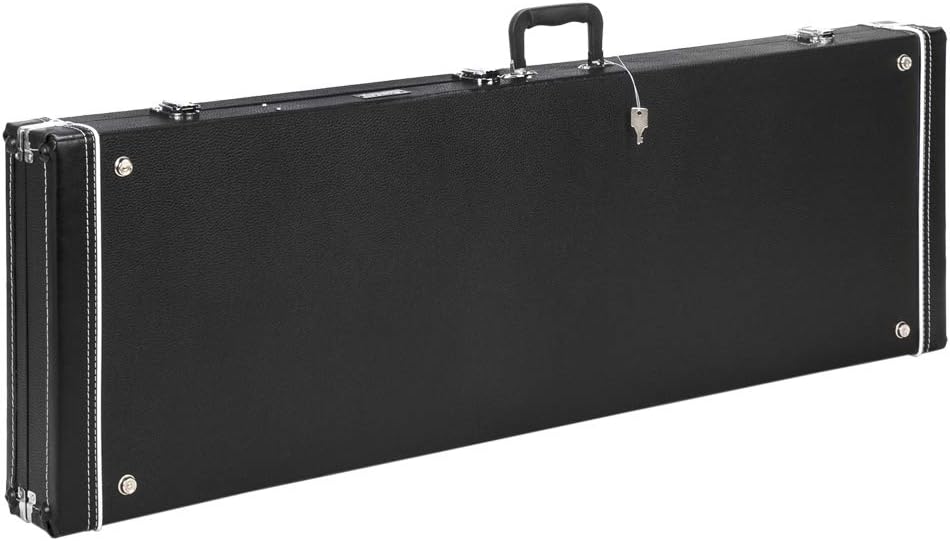 Ktaxon Electric Bass Guitar Hard Case with Plush Lining