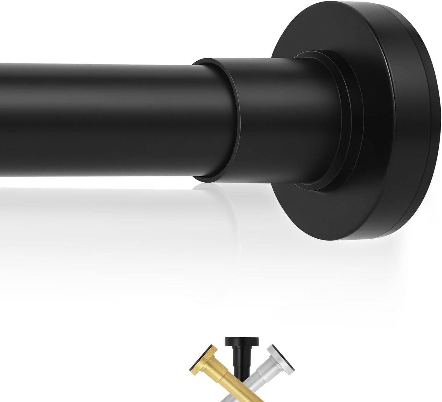 Adjustable Shower Curtain Rod - No Drilling Needed!