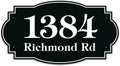 House Address Sign 11x20 in Victorian Large - Reflective Option
