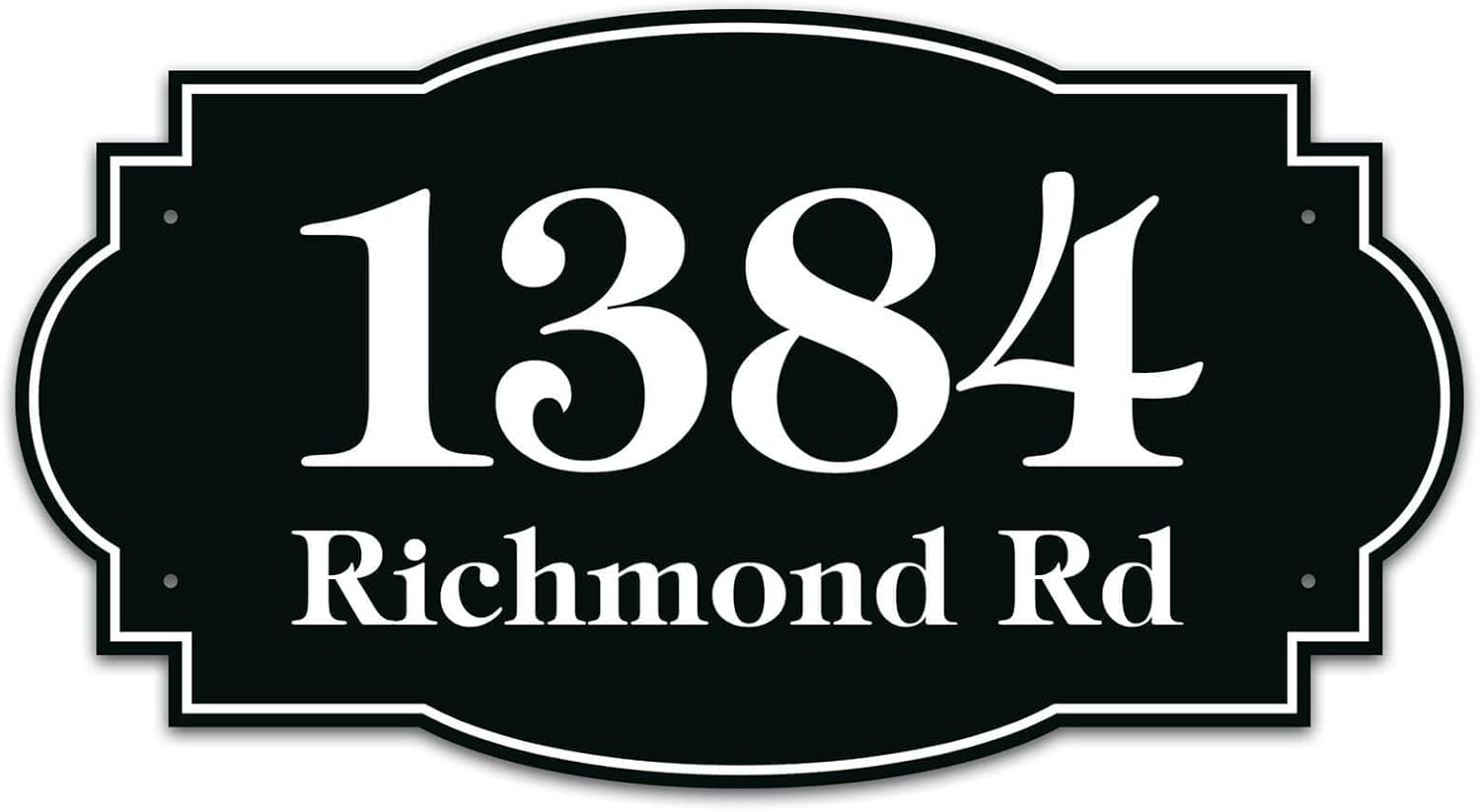 House Address Sign with Reflective Option for Safety and Style