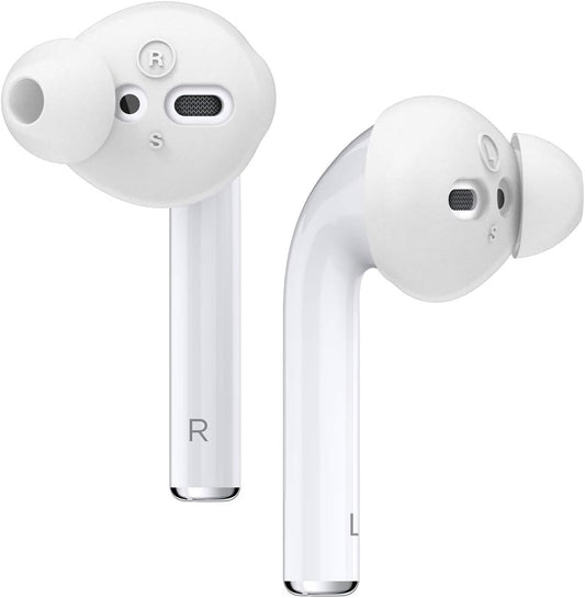 elago Earbuds Cover Set for Apple AirPods 2 & 1, Enhances Sound Quality [4 Pairs] (Nightglow Blue)