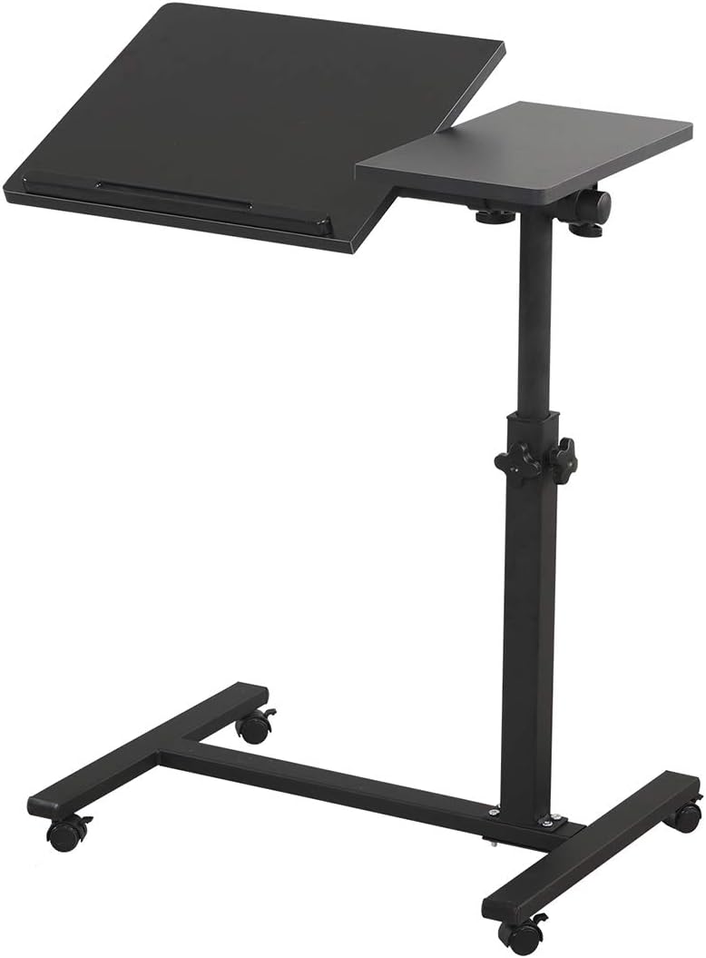 TigerDad Mobile Laptop Stand - Height Adjustable Tray Table
