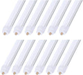 8ft LED Bulbs 12 Pack 45W FA8 Single Pin Tubes - Bright Daylight