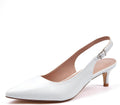 Low Kitten Heels for Women Slingback Pumps - Comfortable 2in Heel