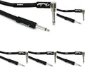 Fender Professional Series Instrument Cable Pack of 5, 18.6ft