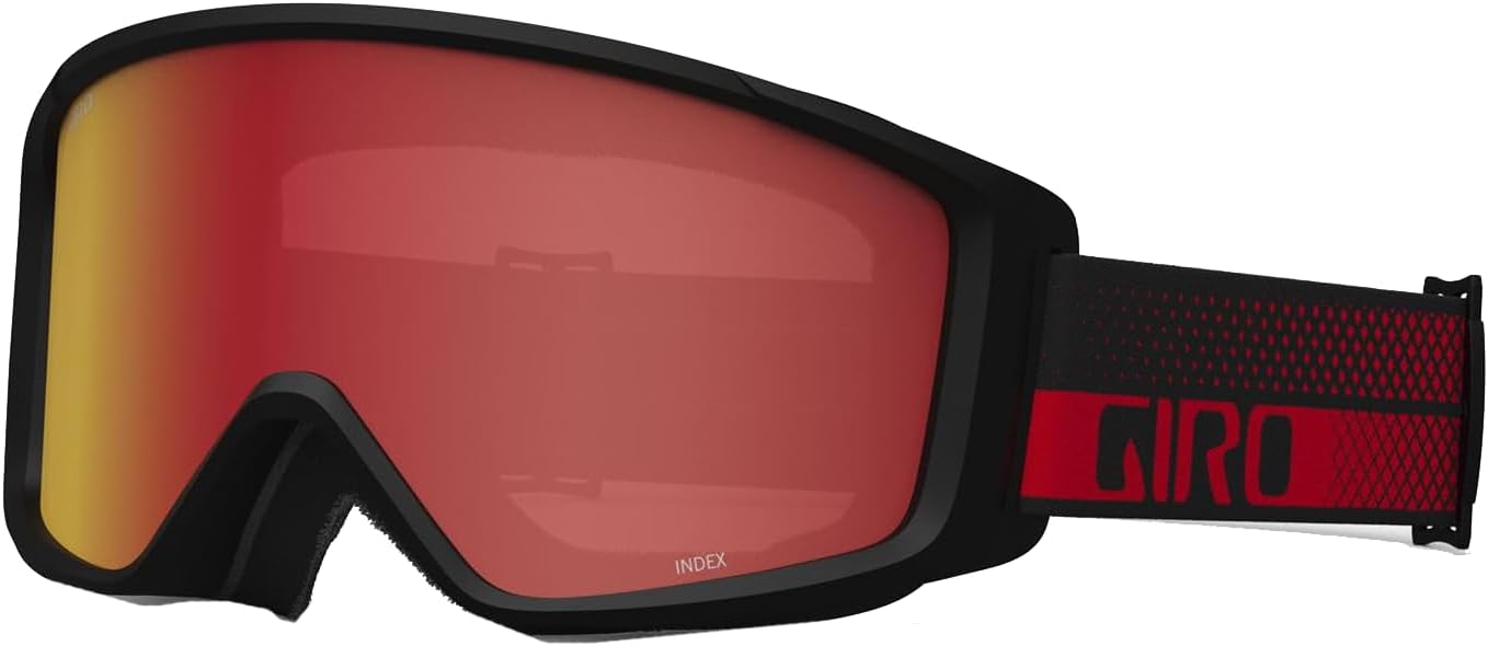 Giro Index 2.0 OTG Ski Goggles - Red Flow Strap, Enhanced Visibility