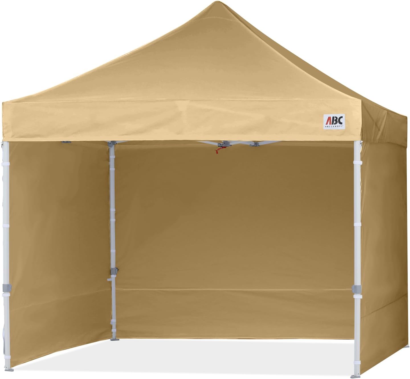 10x10 Beige Pop-Up Canopy with Sidewalls