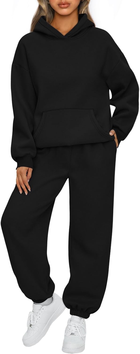 AUTOMET Womens 2 Piece Outfits Lounge Hoodie Sweatsuit Set