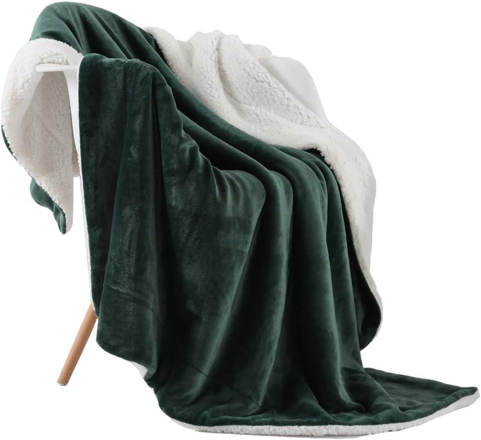 NANPIPER Throw Blanket Super Soft Fuzzy Plush Fleece