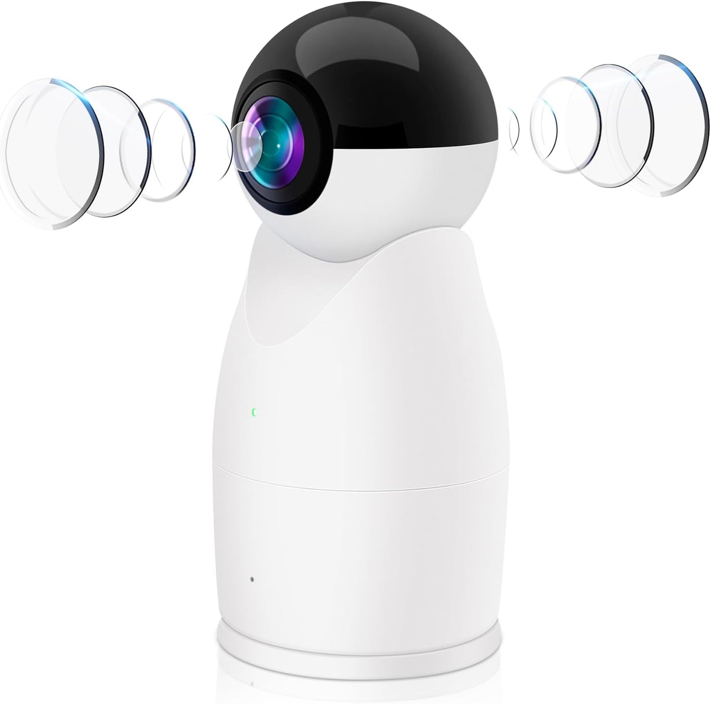 2K Dual Lens Panoramic WiFi Cam | Full Coverage | Night Vision