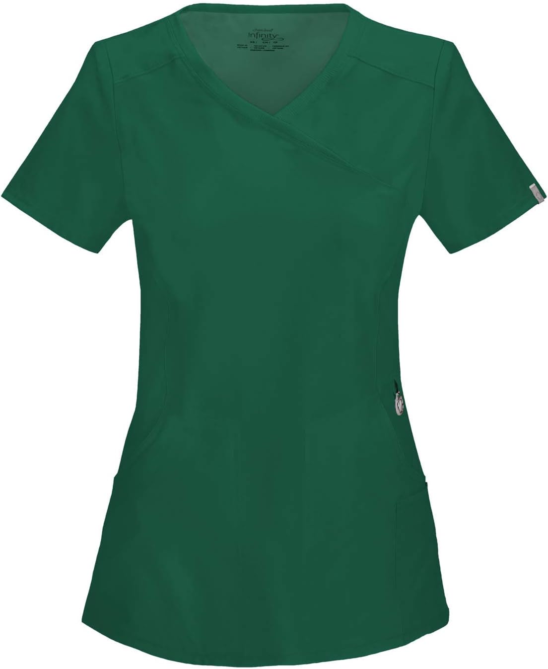 Infinity Cherokee Women Nurse Scrubs Top Mock Wrap for Comfort