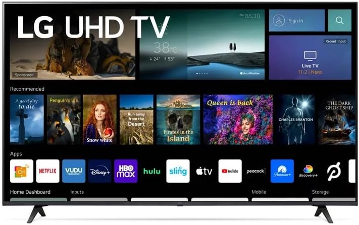 LG 55 4K Smart TV with AI Processor