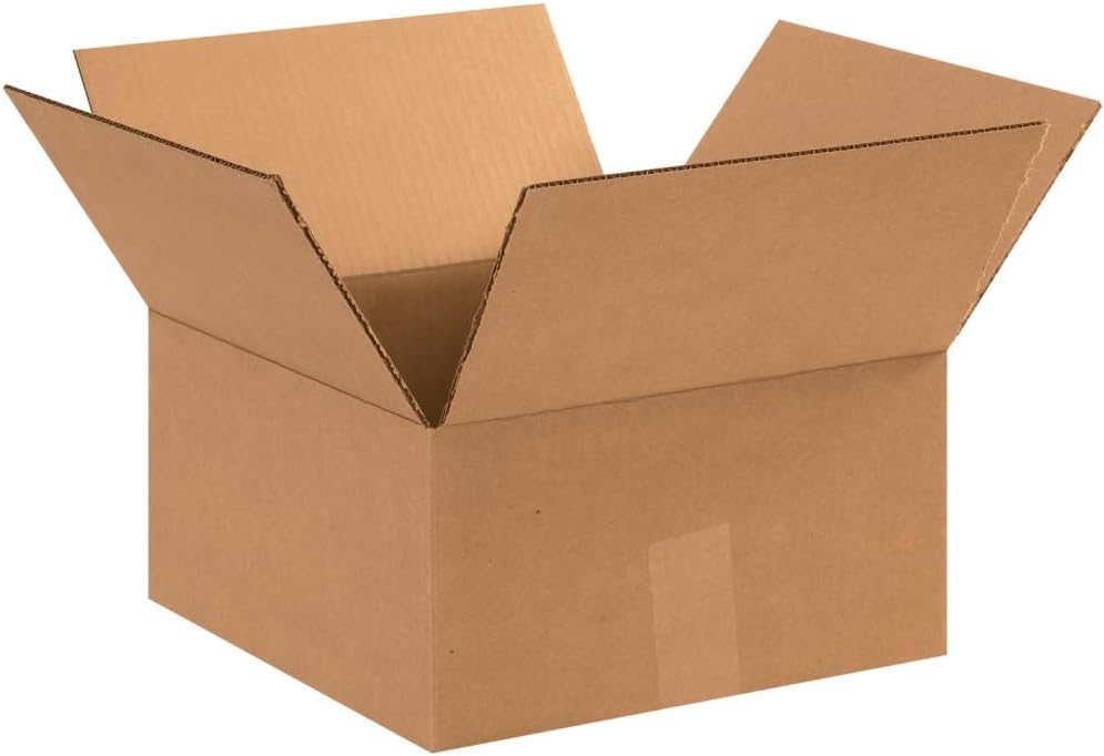 AVIDITI Shipping Boxes Flat 12L x 12W x 6H for Packing Needs