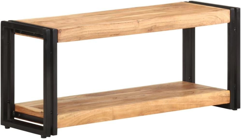 Solid Acacia Wood TV Stand - Stylish & Spacious