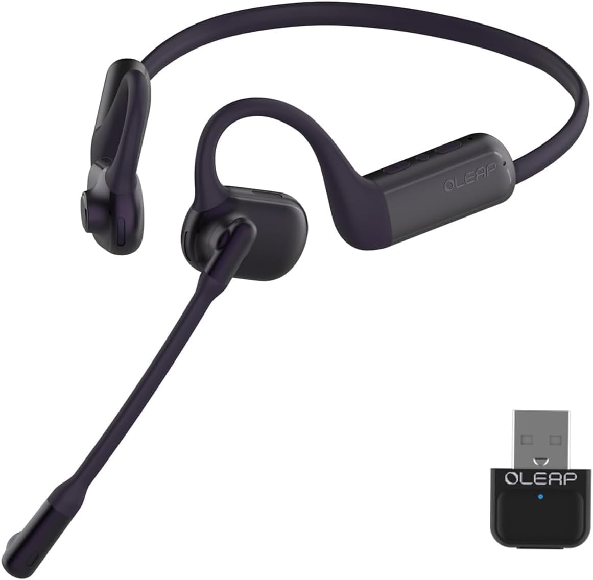 50dB Noise Cancelling Bluetooth Headset for Clear Calls