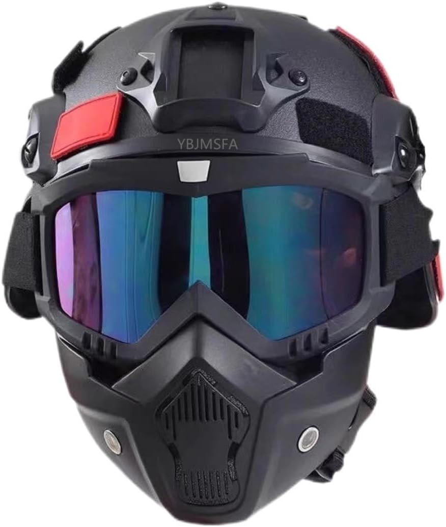QJYZHAN Airsoft Helmet Set - Protective & Versatile