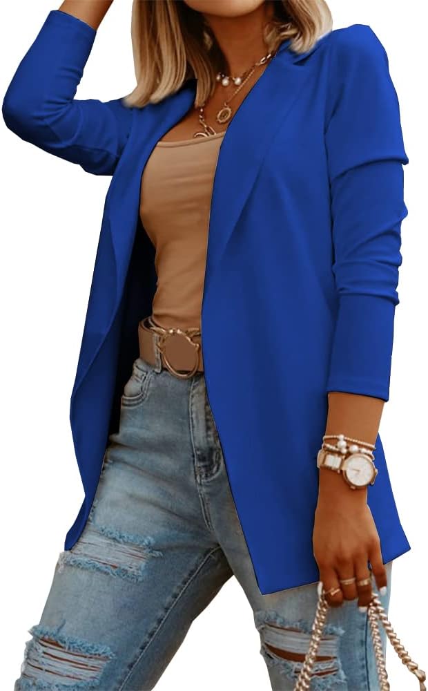 Womens Casual Long Sleeve Blazers for Work and Office Style
