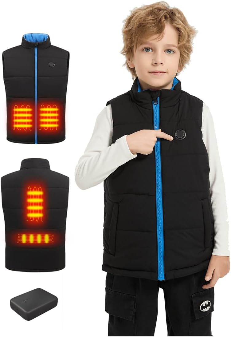 Kids Heated Vest with Battery for Ultimate Winter Warmth