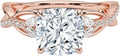 1-3 CT Moissanite Engagement Ring - Cushion Cut, Customizable